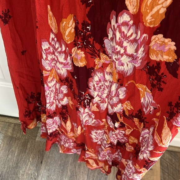 FREE PEOPLE size Large red strapped dress - Picture 3 of 4